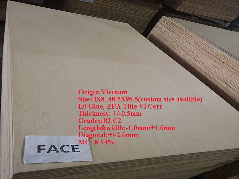 Vietnam 15MM Birch Plywood